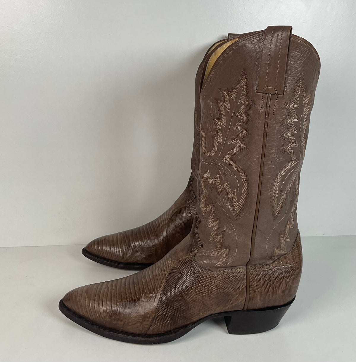 Vintage Panhandle Slim Teju Lizard Cowboy Boots | Men’s 9 D