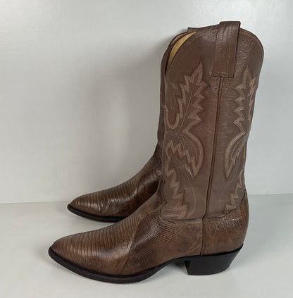 Vintage Panhandle Slim Teju Lizard Cowboy Boots | Men’s 9 D
