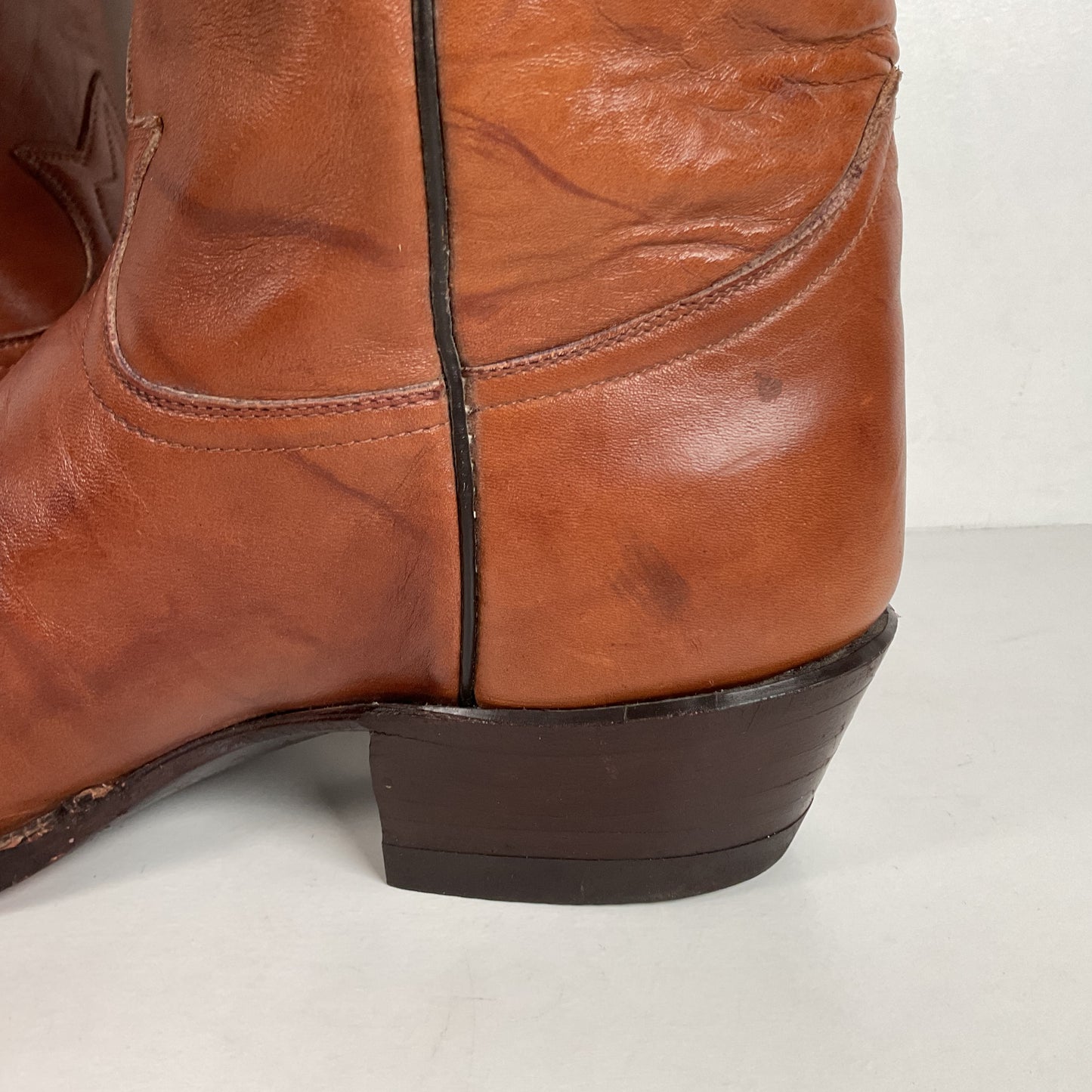 Vintage Tony Lama Cowboy Boots | Chocolate Cow | Men’s 11.5 D