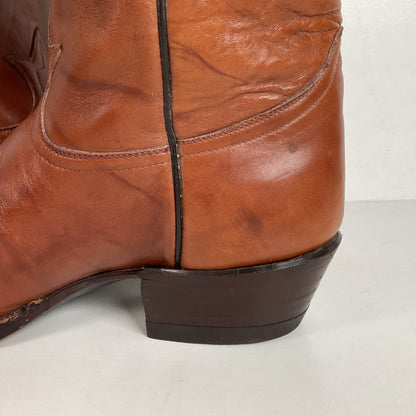 Vintage Tony Lama Cowboy Boots | Chocolate Cow | Men’s 11.5 D