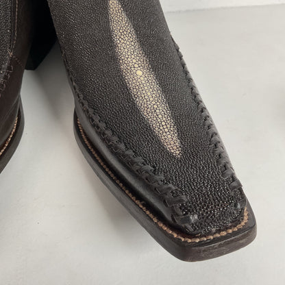 Stingray Mule Clogs | Western | Exotic | Dark Brown | Men’s 9