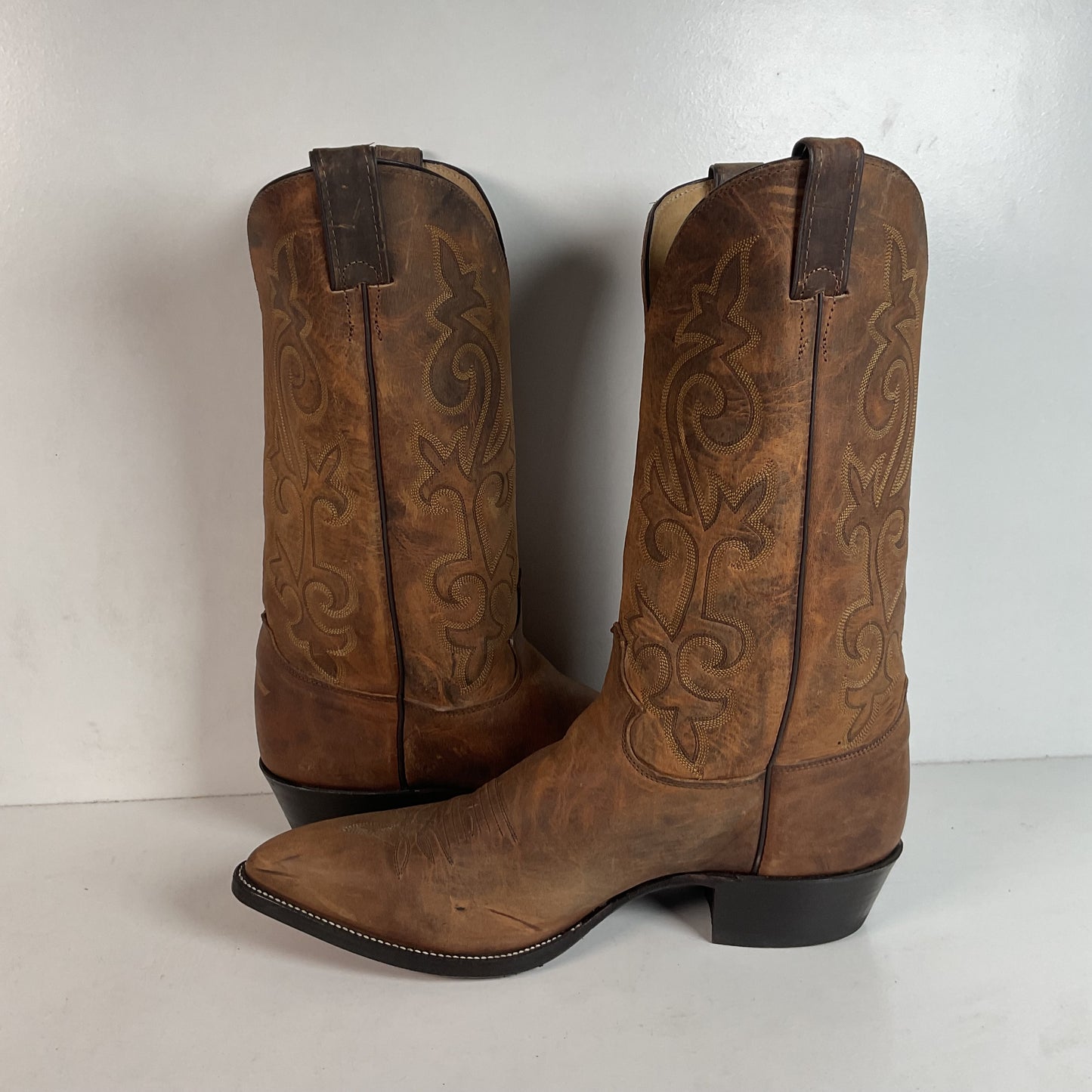 Vintage Justin Bay Apache Cowboy Boots 12 EE USA Made