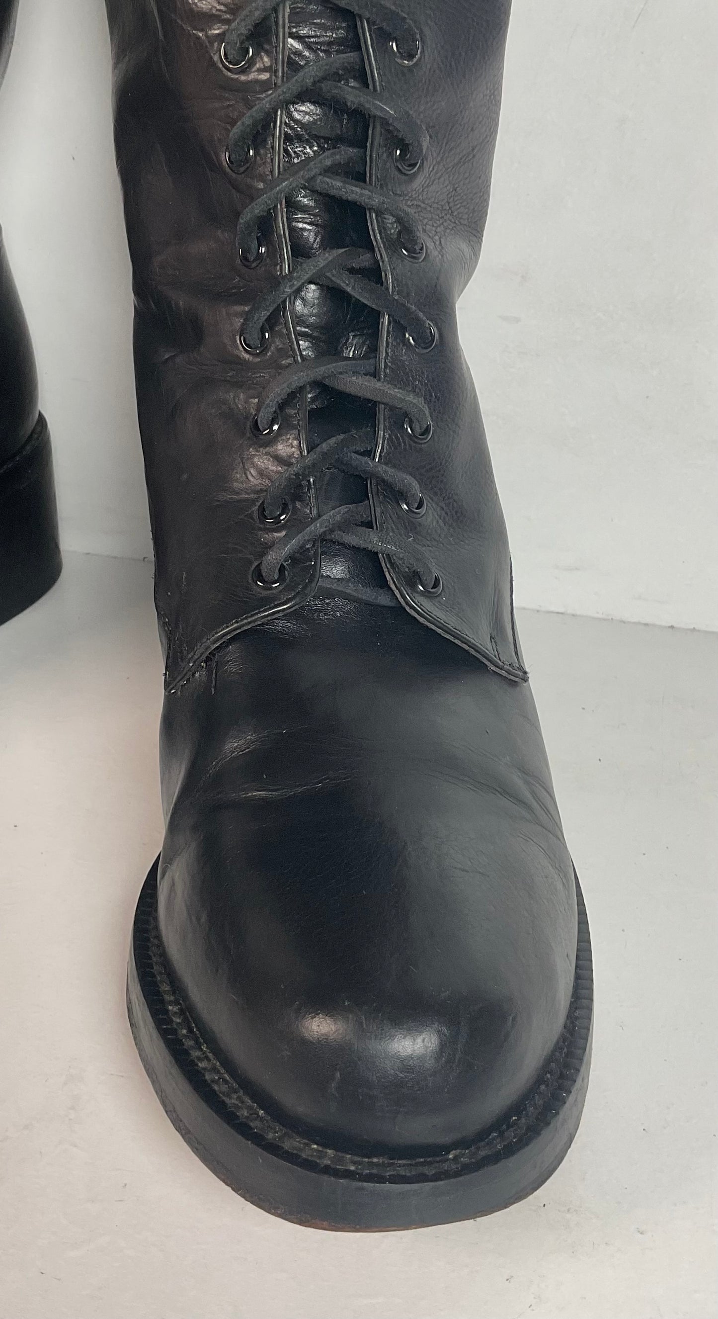 Vintage 1990s Women’s Guess Lace Up Go-Go Boots 7.5 Grunge Punk