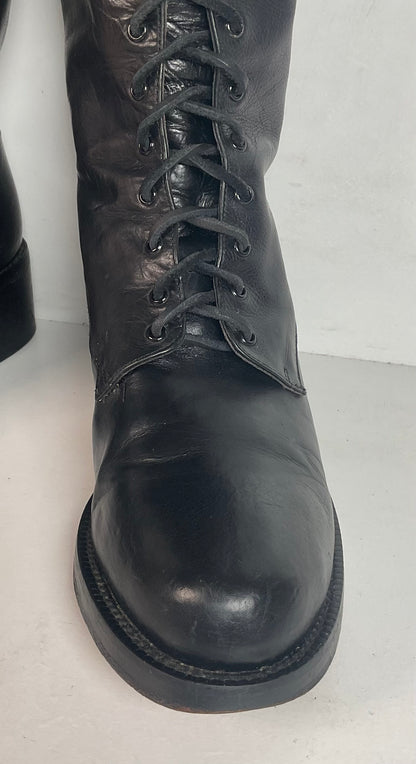 Vintage 1990s Women’s Guess Lace Up Go-Go Boots 7.5 Grunge Punk