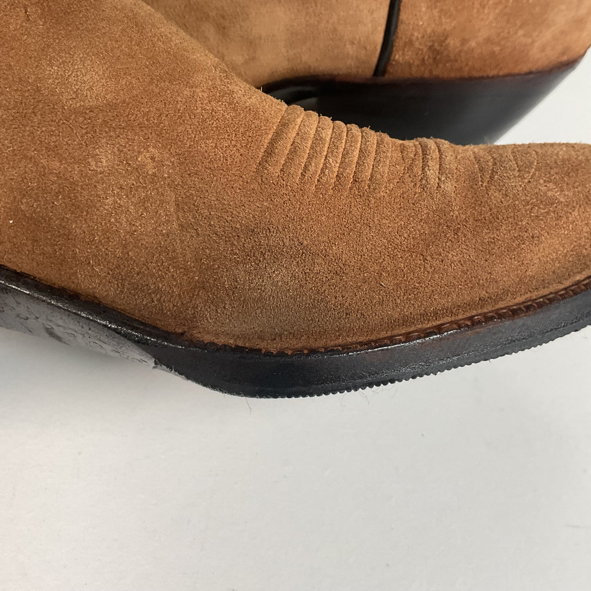 Little’s San Antonio Custom Cowboy Boots | Suede Rough Out | Men’s 11 D