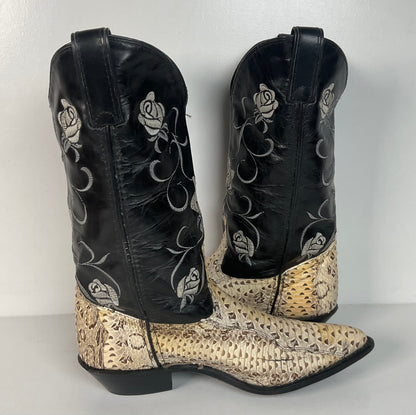 Vintage Code West Viper Snakeskin Cowgirl Boots | Exotic | Women’s 9 M