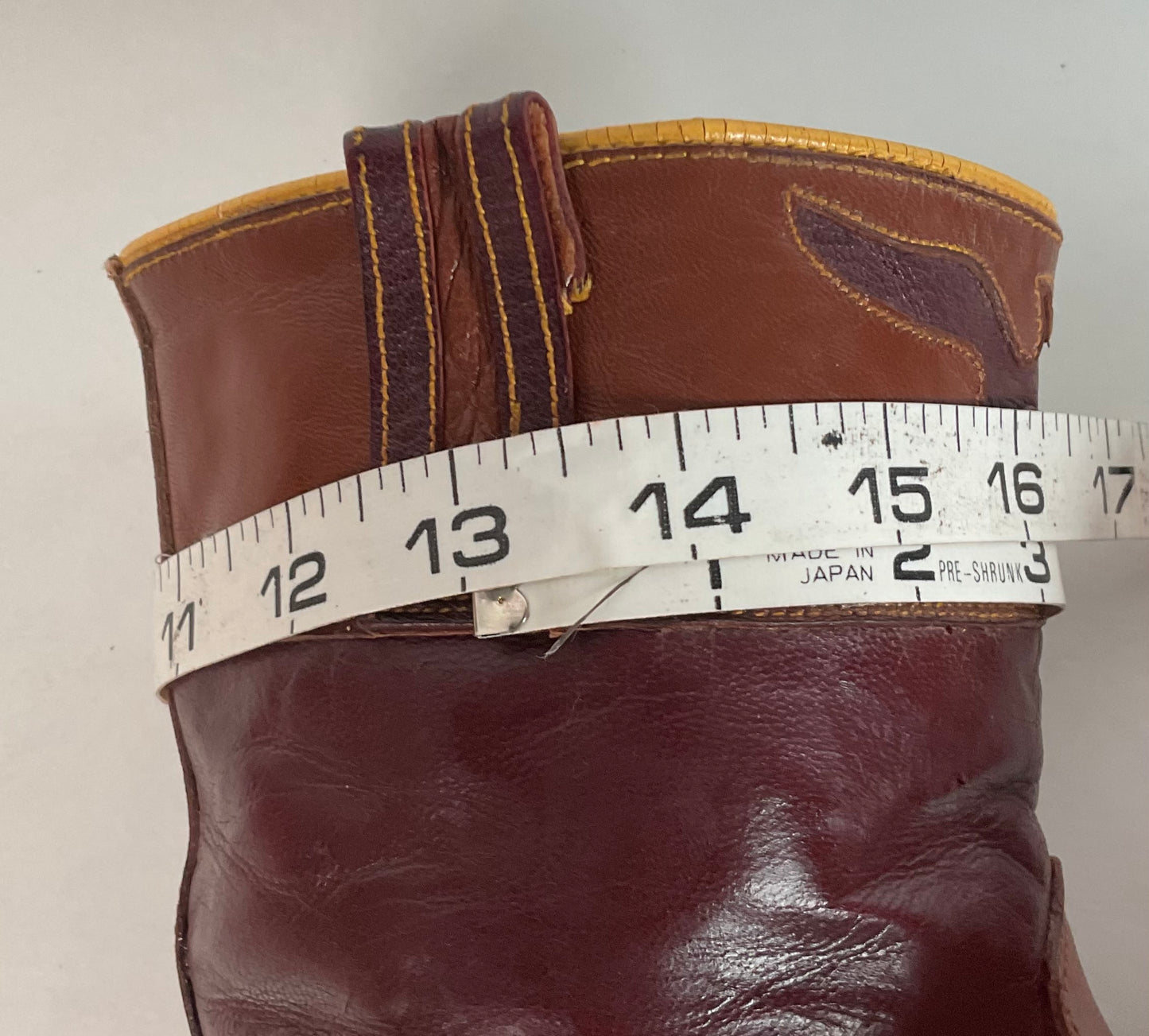 Vintage Pee Wee Cowboy Boots | Shorty | Tooled | 50s-60s | 6 C