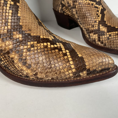 Vintage Justin Python Cowboy Boots | Snakeskin | USA Made | Men’s 10.5 B