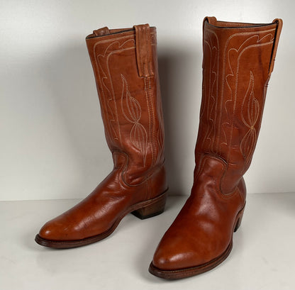 Vintage Frye Cowboy Boots | Black Label | Rancher | 1970s | Men’s 11 D