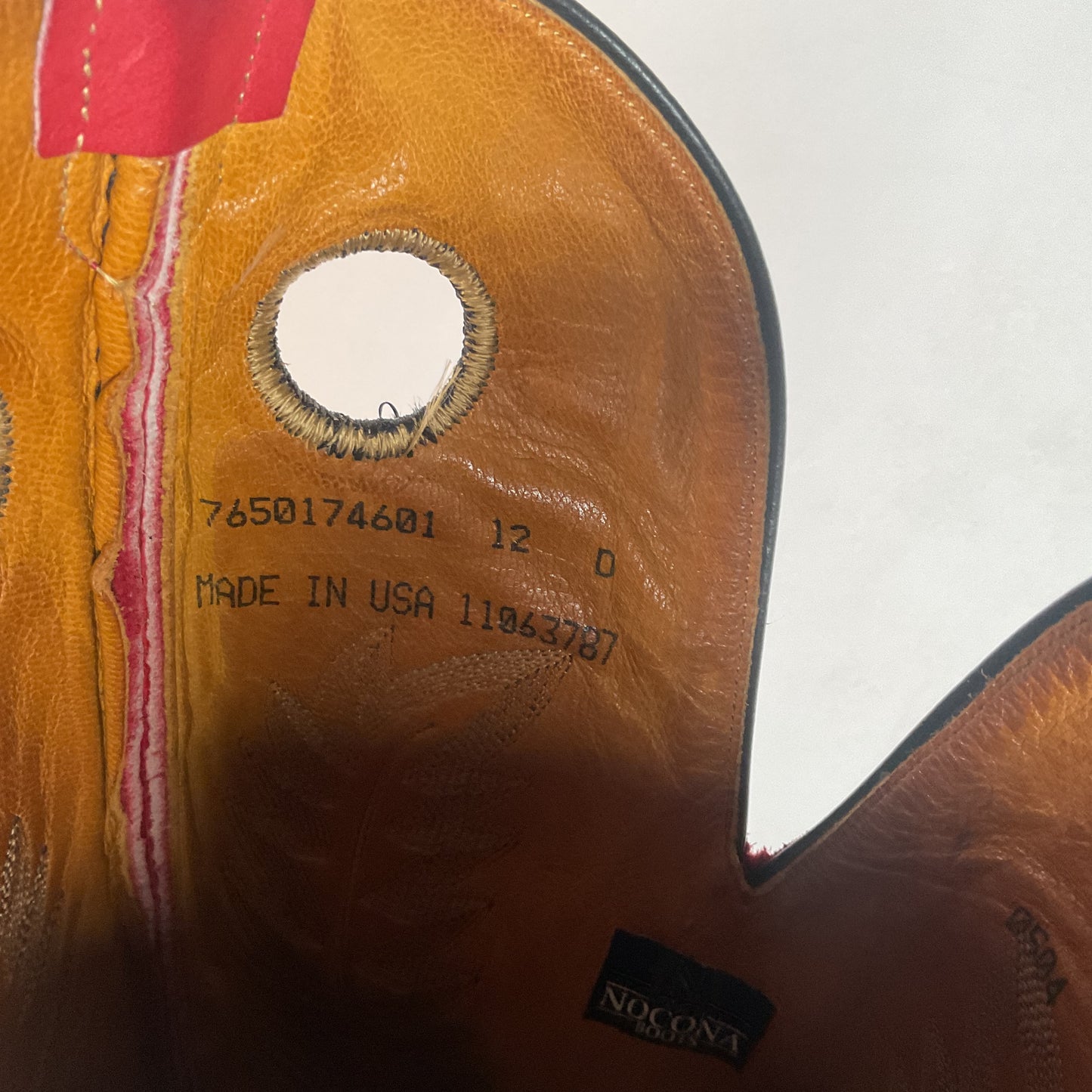 Vintage Nocona Buckaroo Cowboy Boots 12 D USA Made