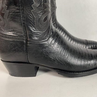 Vintage Lucchese Handmade Cowgirl Boots | Lizard Teju | Women’s 8 B