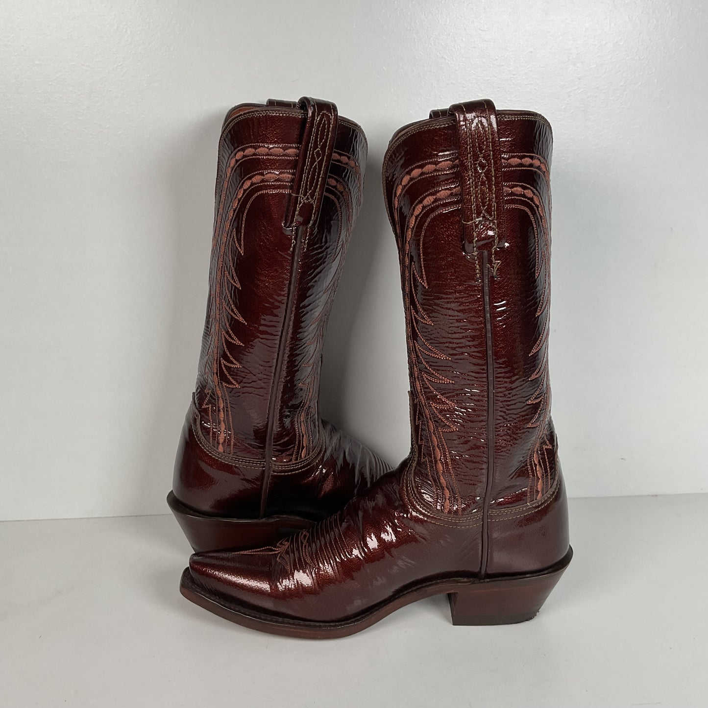 Lucchese 1883 Patent Leather Cowgirl Boots | USA Made | Women’s 6 B