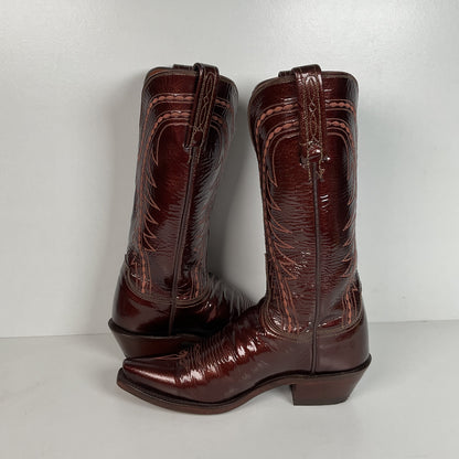 Lucchese 1883 Patent Leather Cowgirl Boots | USA Made | Women’s 6 B