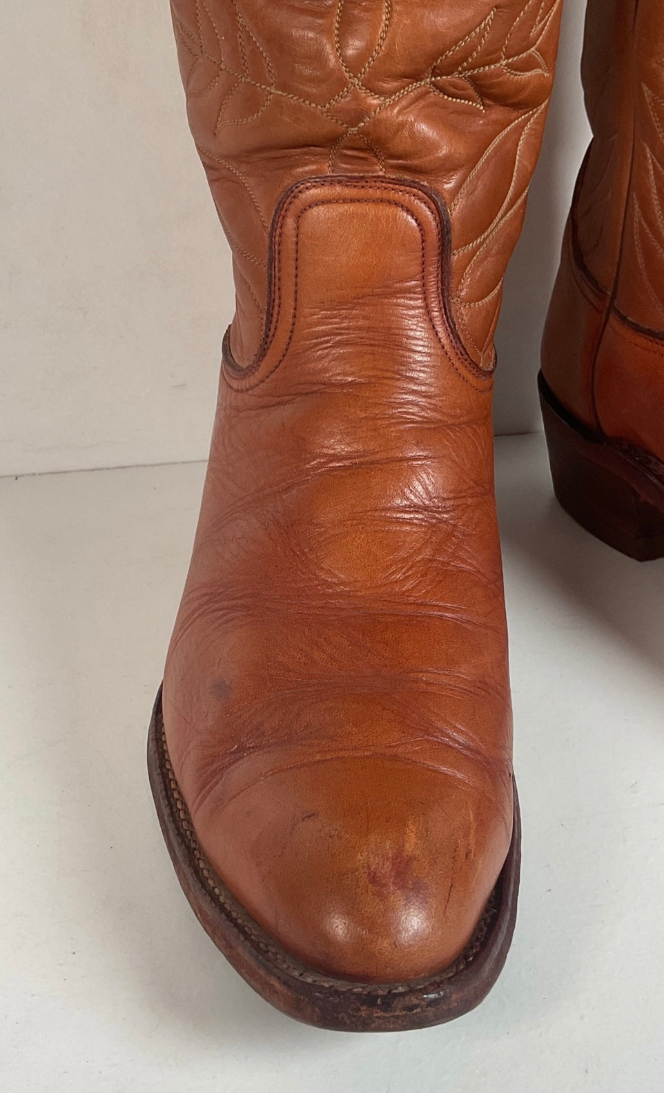 Vintage Tony Lama Tall Top Cowboy Boots | Gold Label | Tall Top | Men’s 9 D