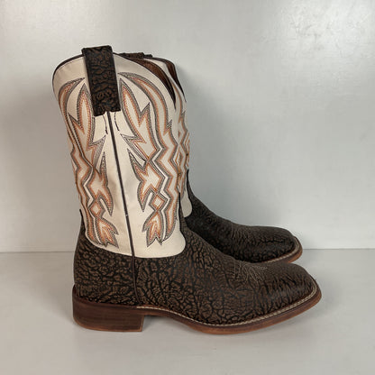 Nocona Deputy Chocolate Pig Roper Boots 9.5 D Cowboy