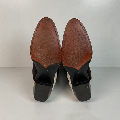 Dan Post Pony Hair On Cowhide Cowgirl Boots 7.5 M
