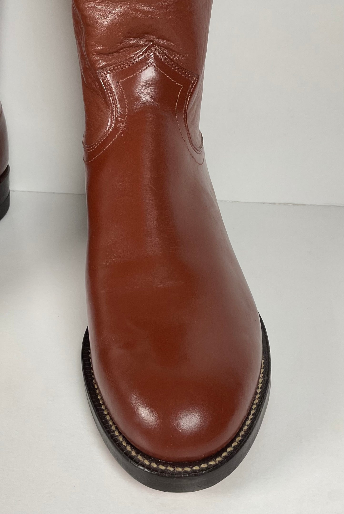 Vintage Justin Roper Boots | USA Made | Classic Brown | Men’s 7.5 D