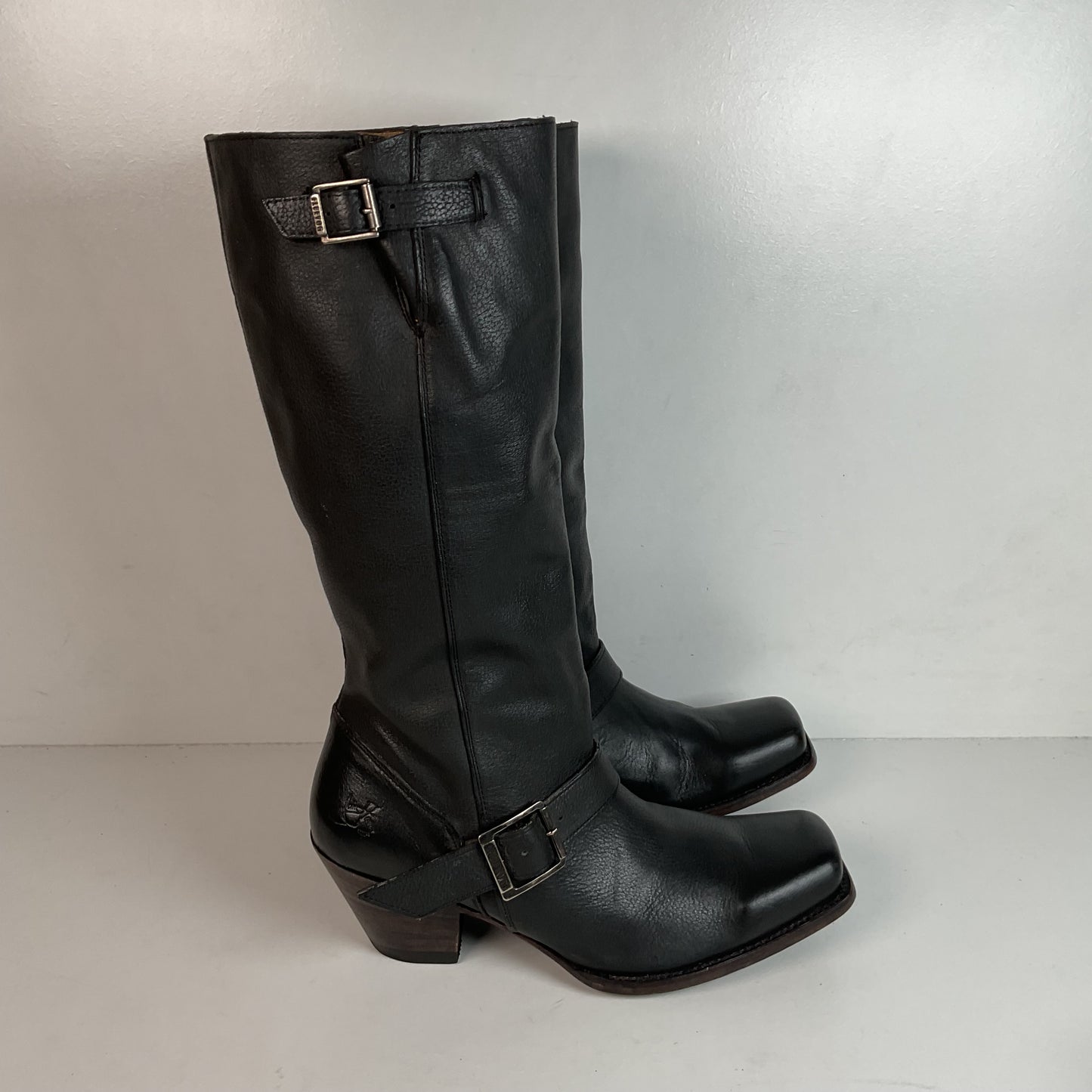 John Fluevog Tall Harness Biker Boots Men’s 9 | Women’s 11 Believe