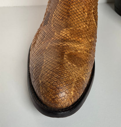 Vintage Tony Lama Boa Snake Cowboy Boots | Exotic | USA Made | Men’s 12 D