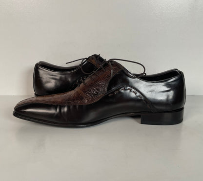 Mezlan Exotic Ostrich Leg Loafer Shoes 9.5 M Recrafted