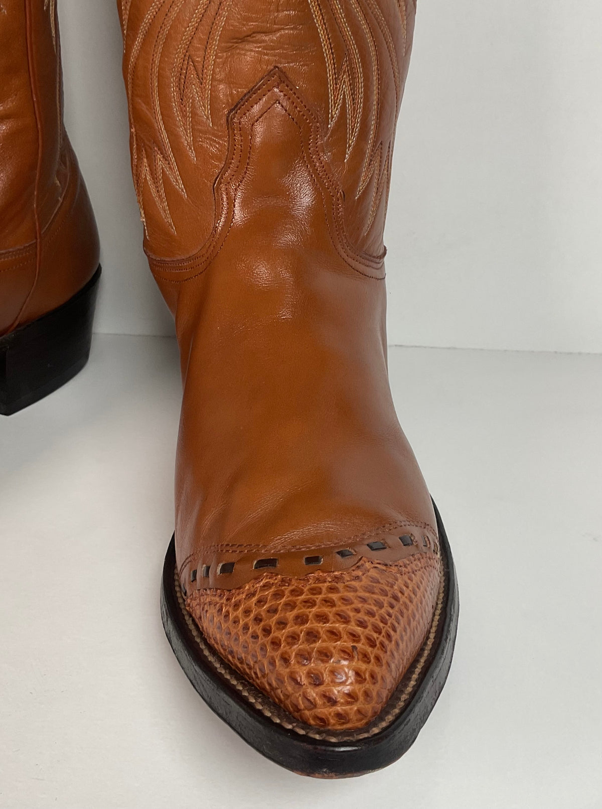 Vintage Nocona Cowboy Boots | Teju Lizard Wingtip | Men’s 10.5 D