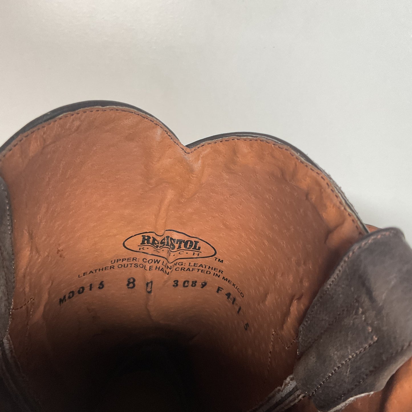 Lucchese for Resistol Ranch Cowboy Roper Boots | Brown Calf | Men’s 8 D