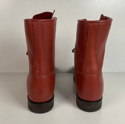 Vintage Justin Kiltie Packer Boots | Brick Caprice | USA Made | Men’s 12 B