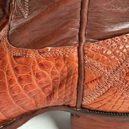 Alberta Boot Company | Alligator Cowboy Boots | Tail Cut | Men’s 9 EE