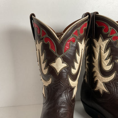 Vintage Justin Pee Wee Cowboy Boots | 1960s | Fort Worth Label | Men’s 9 C