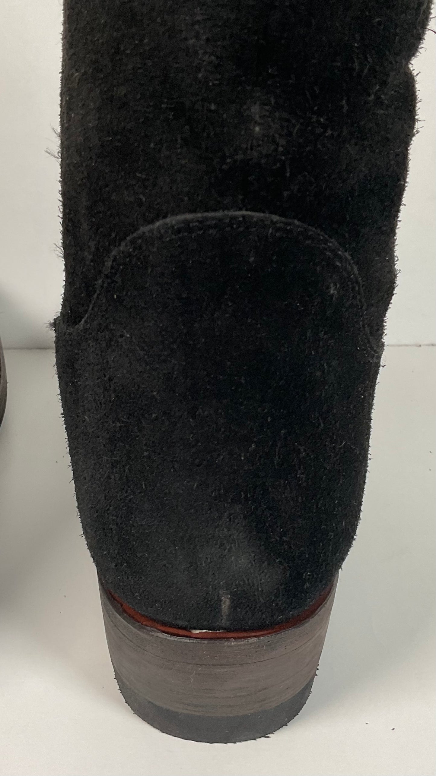 Bed Stu’s Santa Rosa Brand Cowboy Boots 11.5 Rough Out Suede Midnight Black