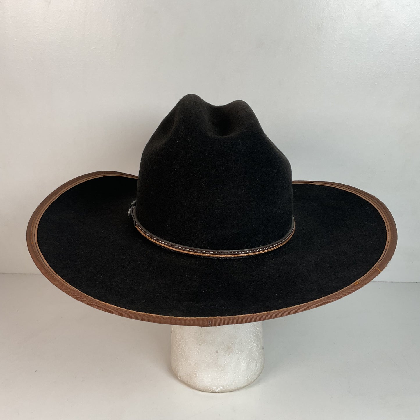 Vintage Stetson Cowboy Hat Black Felt XXX USA Made