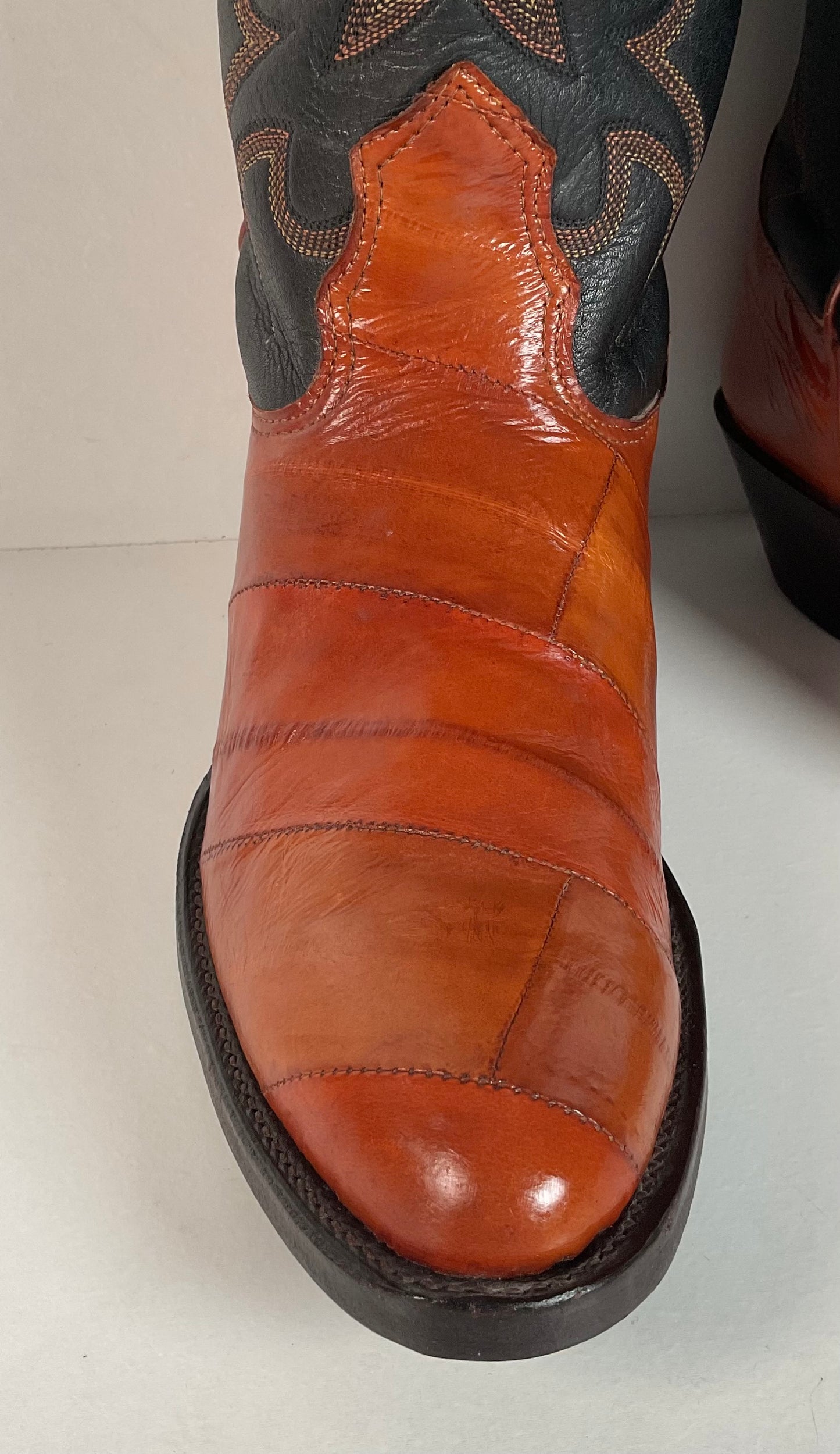 Vintage Nocona Eel Cowgirl Boots | USA Made | Exotic | Men’s 7.5 C | Women’s 8.5