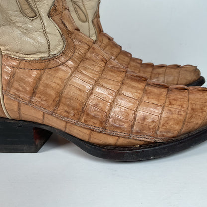 Cuadra Butterfly Cowgirl Boots | Caiman Tail | Tooled Inlays | Women’s 6.5