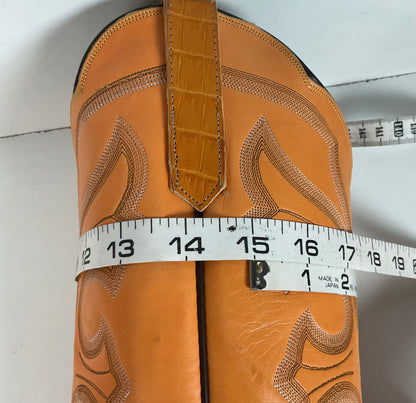 Rios Of Mercedes Hornback Caiman Cowboy Boots 10 C  Butterscotch Exotic