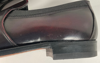 Vintage Johnston Murphy Aristocraft Oxblood Tassel Loafers 9.5 C USA Made