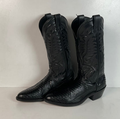 Vintage Laredo Python Snakeskin Cowboy Boots | Men’s 7.5 | Women’s 8.5