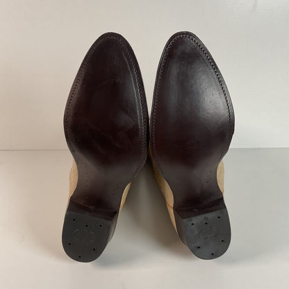 Vintage Nocona Kangaroo Cowboy Boots | USA Made | Sand | Men’s 10 D