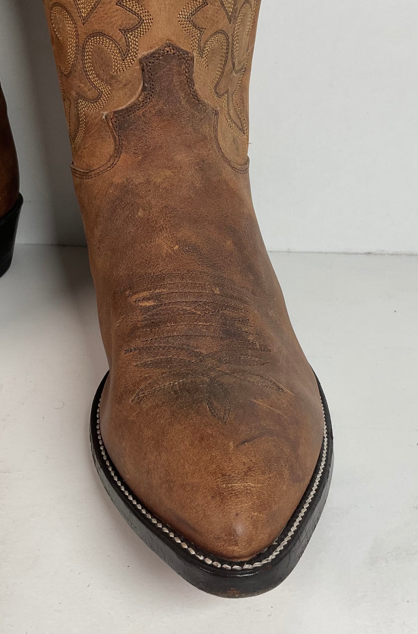 Vintage Justin Bay Apache Cowboy Boots 12 EE USA Made