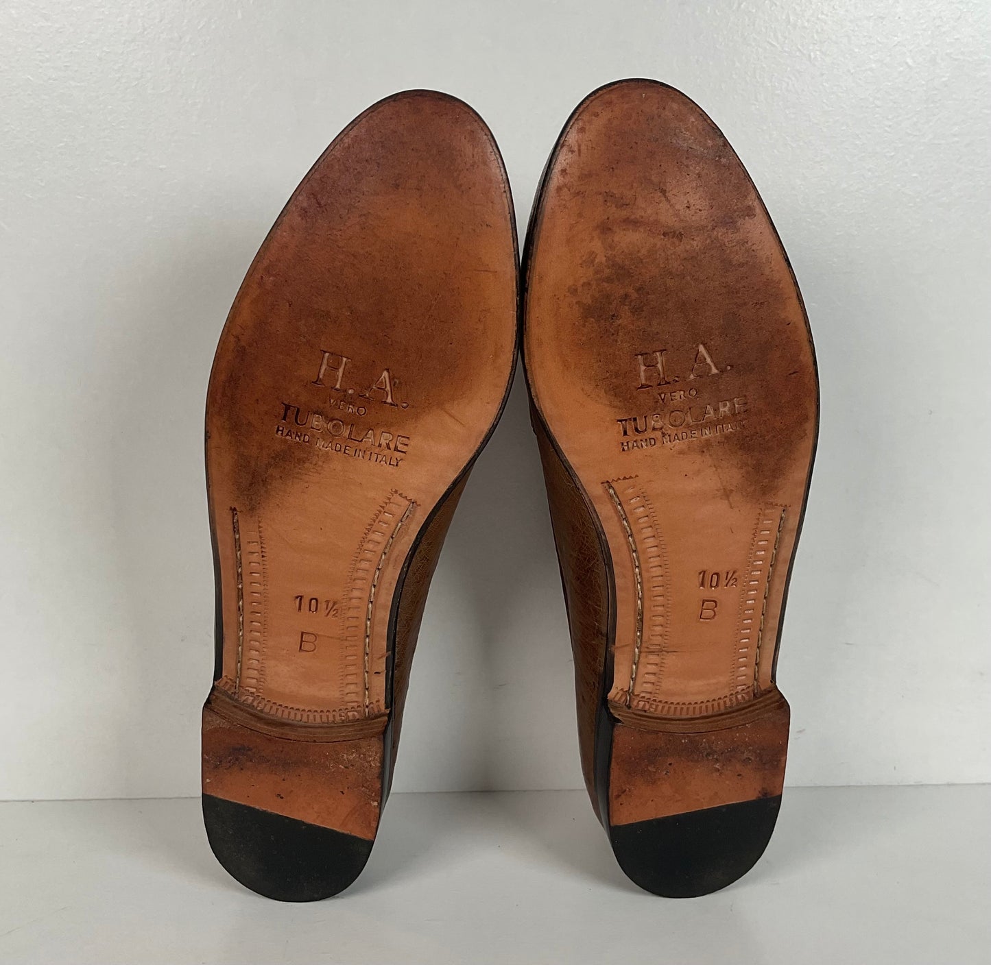 Helene Arpels Ostrich Quill Penny Loafers | Exotic | Brown | 10.5 B