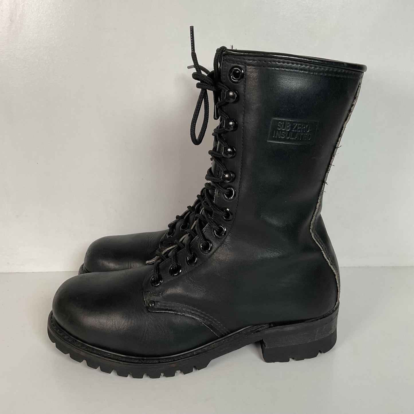 Vintage Carolina Sub Zero Leather Boots 7.5 E Steel Toe Insulated Logger USA