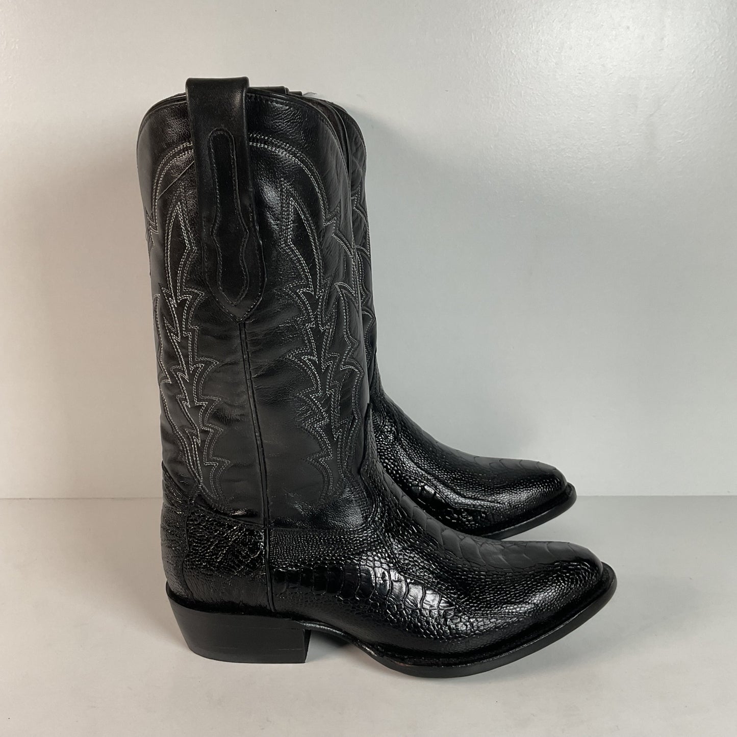 J.B. Dillon Ostrich Leg Cowboy Boots | Exotic | Men’s 8.5 EE