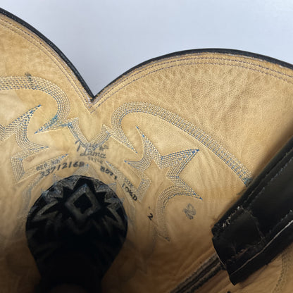 Vintage Tony Lama Cowboy Boots | Teju Lizard | Gold Label | Men’s 10.5 D