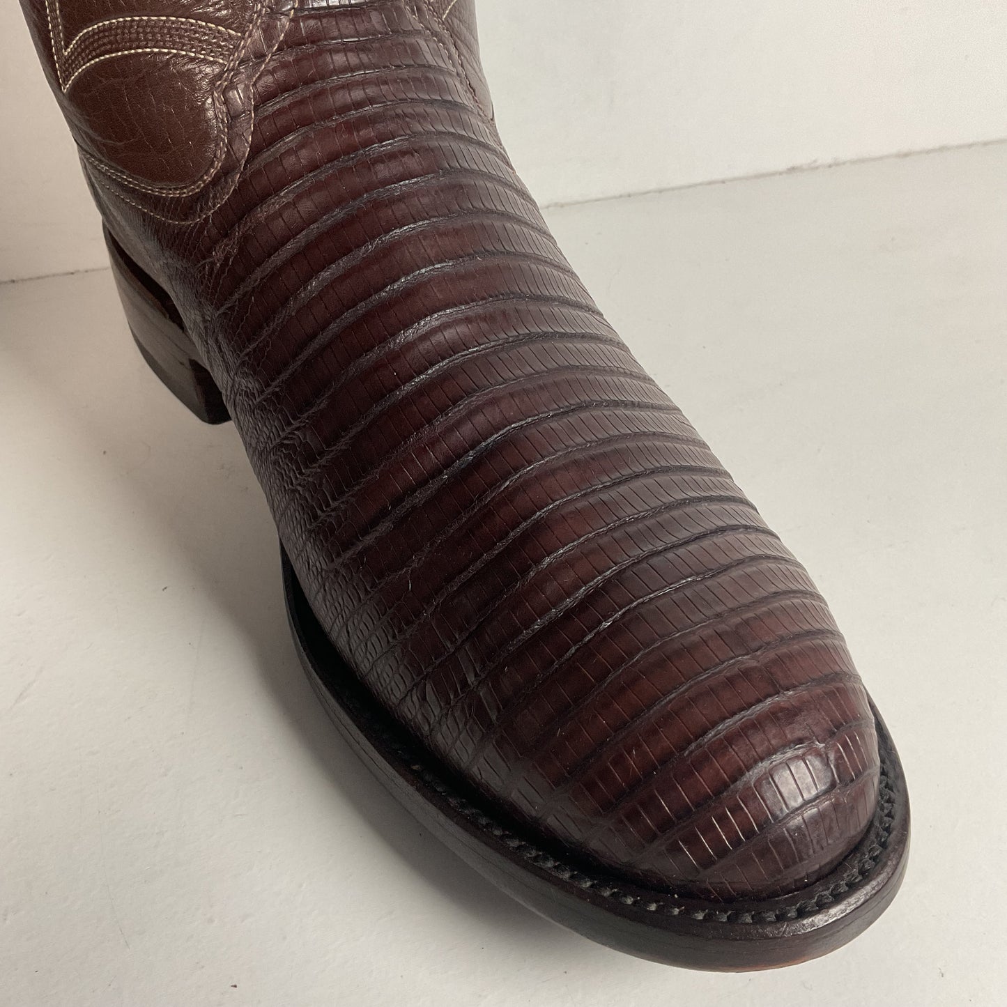 Caboots Lizard Roper Boots 9 E Champion Attitude Custom