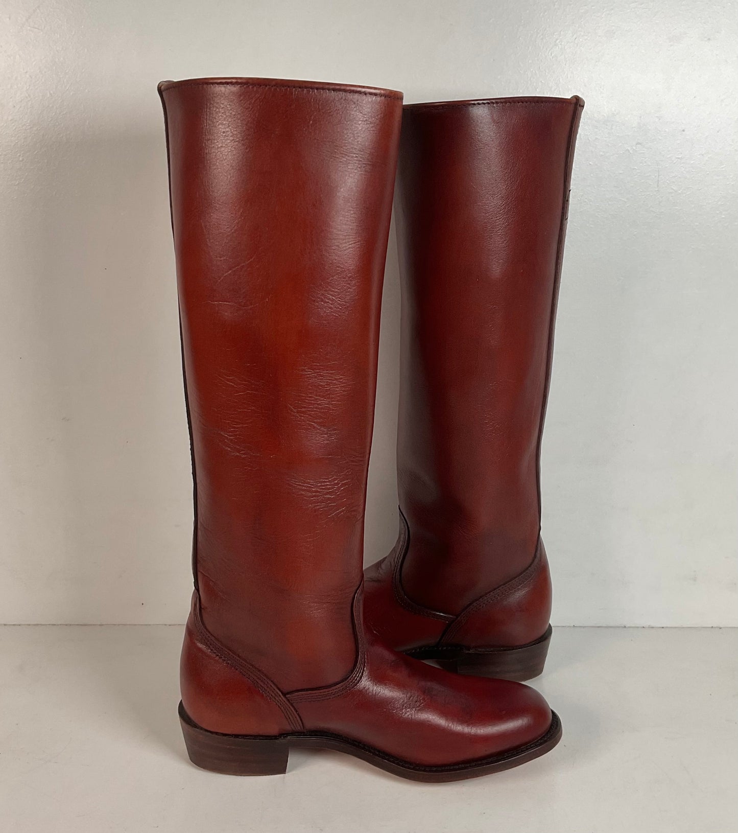 Vintage Frye Dorado Riding Boots 7 B USA Made Campus Original Box