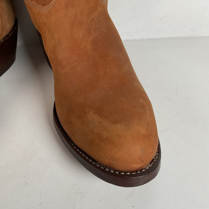Stewart Fine Handmade Cowboy Boots | Nubuck | Custom | Men’s 6 EE | Women’s ￼7